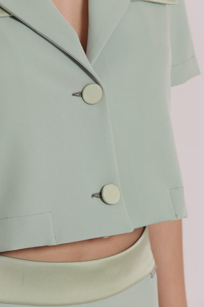 GIACCA MANICHE CORTE IN TESSUTO TECNICO