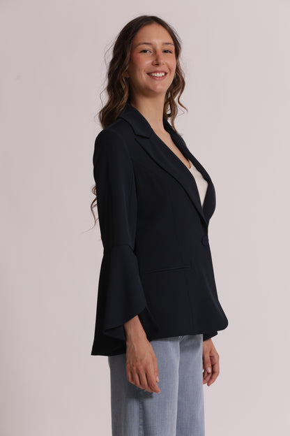 GIACCA CON MANICHE A TULIPANO