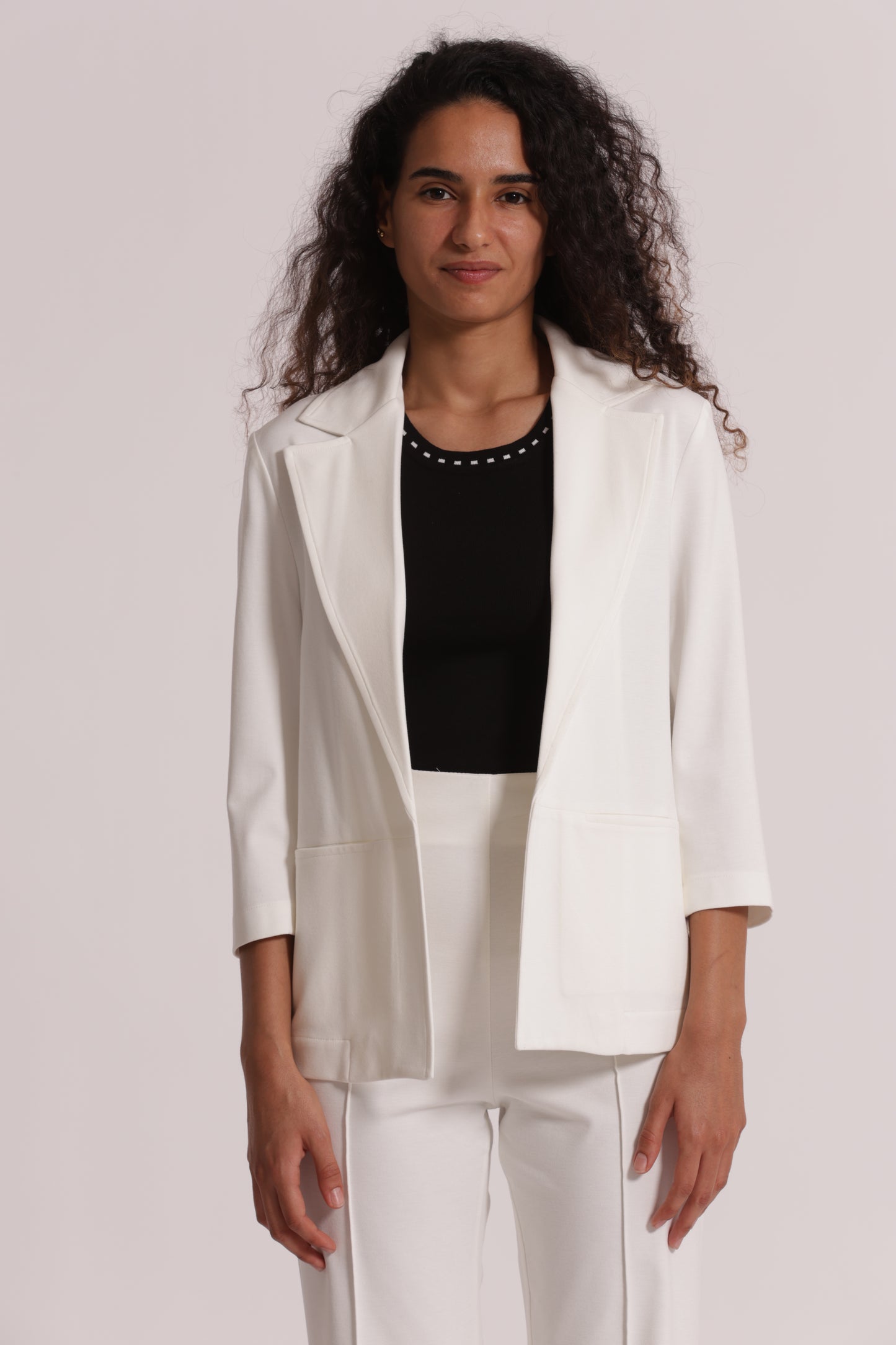 GIACCA IN PUNTO MILANO CON RISVOLTI SU MANICHE