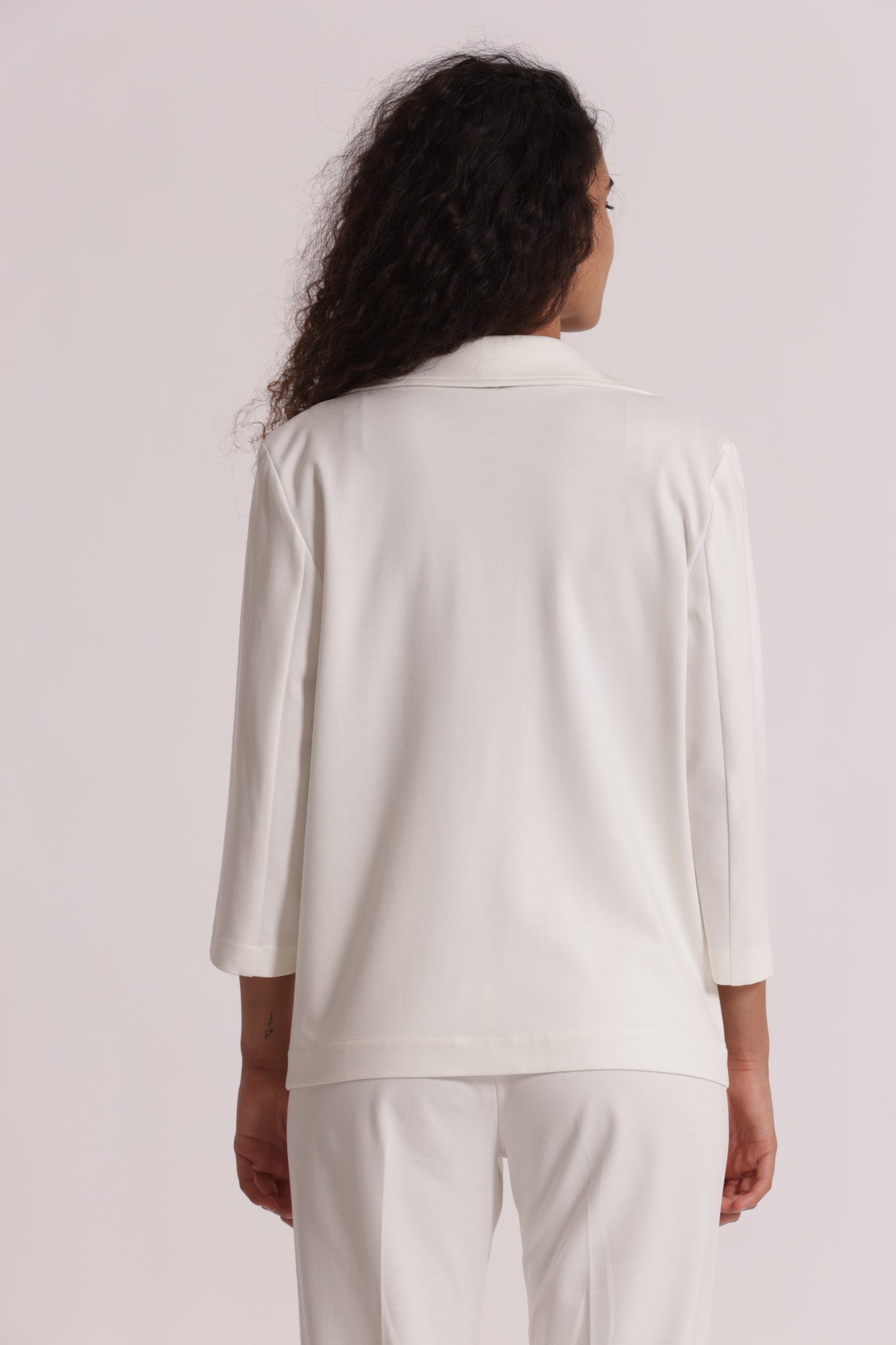 GIACCA IN PUNTO MILANO CON RISVOLTI SU MANICHE