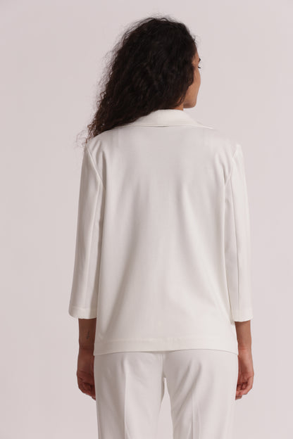 GIACCA IN PUNTO MILANO CON RISVOLTI SU MANICHE