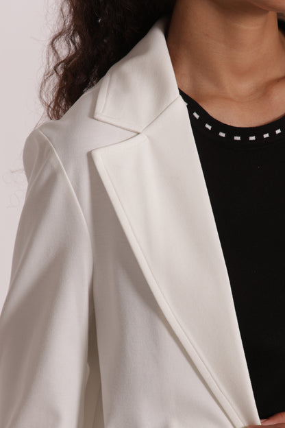 GIACCA IN PUNTO MILANO CON RISVOLTI SU MANICHE