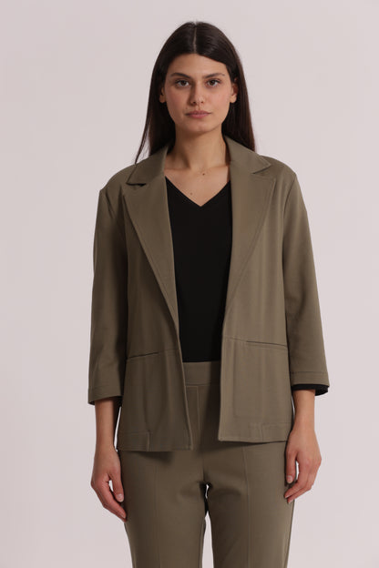 GIACCA IN PUNTO MILANO CON RISVOLTI SU MANICHE