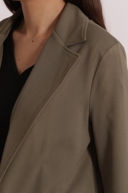 GIACCA IN PUNTO MILANO CON RISVOLTI SU MANICHE