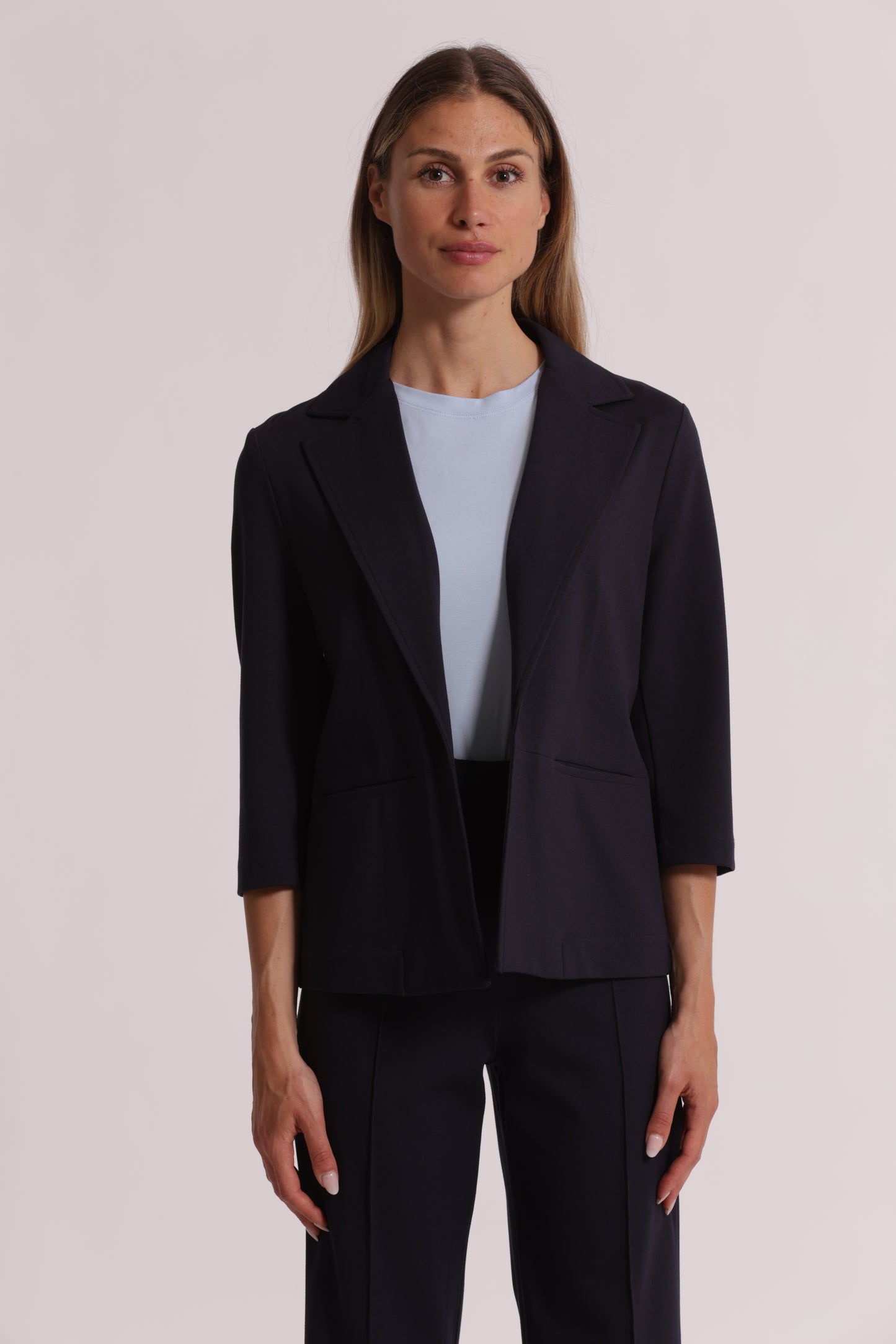 GIACCA IN PUNTO MILANO CON RISVOLTI SU MANICHE