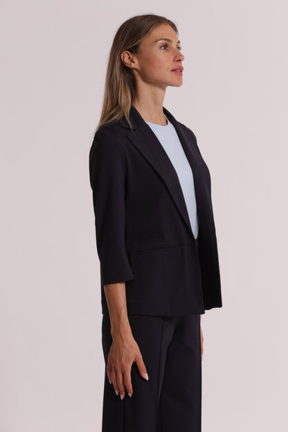 GIACCA IN PUNTO MILANO CON RISVOLTI SU MANICHE