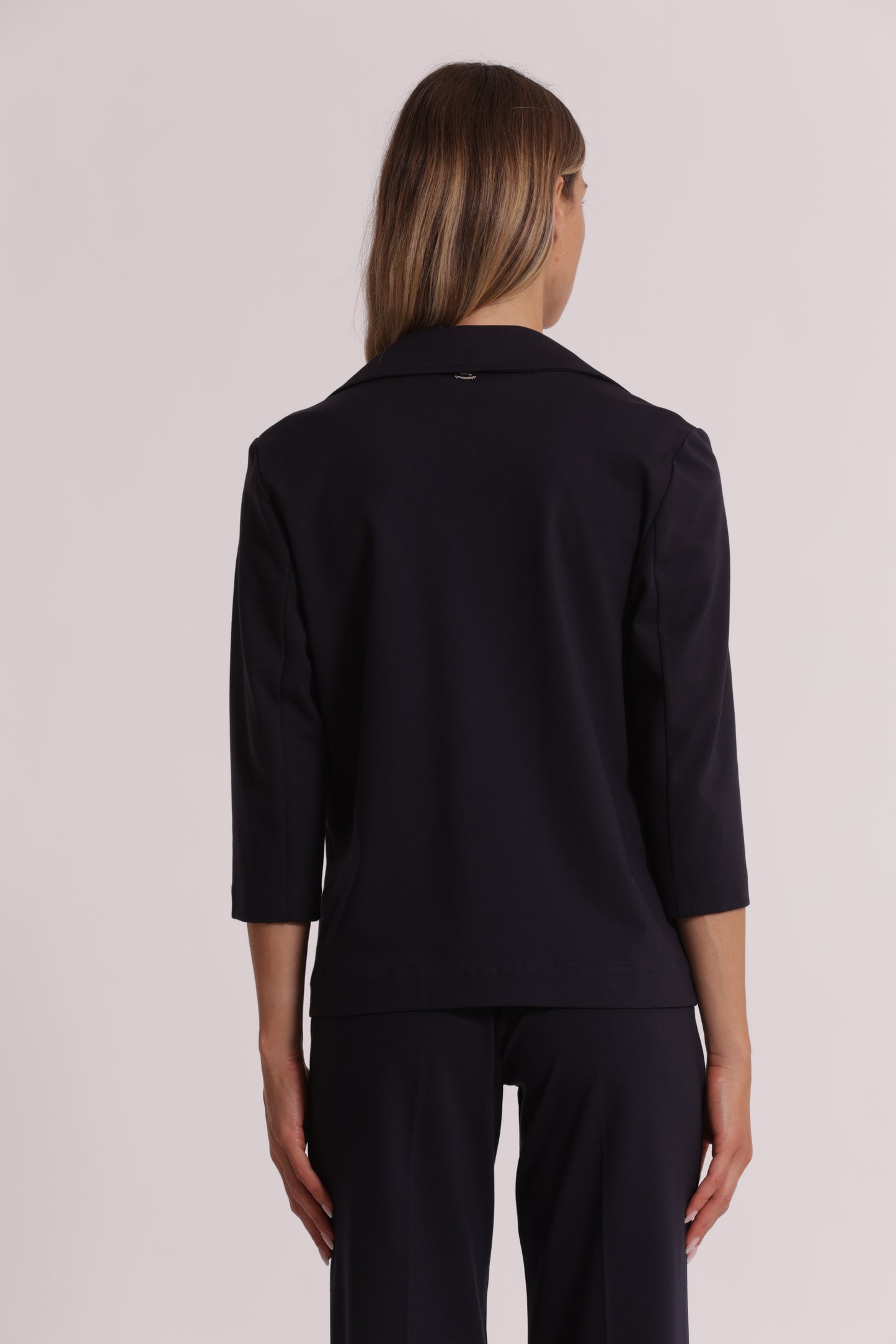 GIACCA IN PUNTO MILANO CON RISVOLTI SU MANICHE