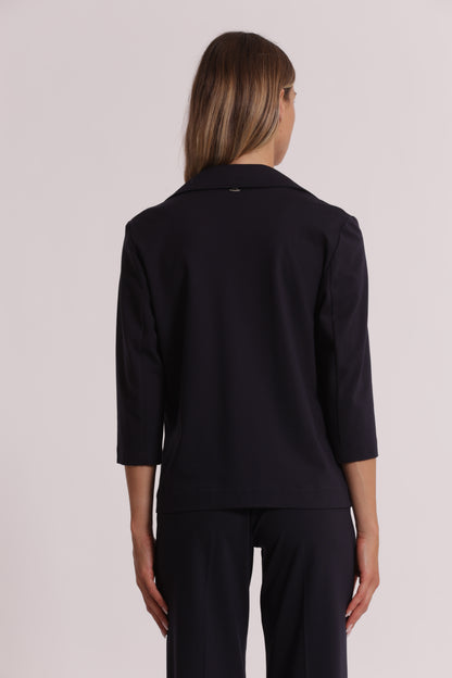 GIACCA IN PUNTO MILANO CON RISVOLTI SU MANICHE