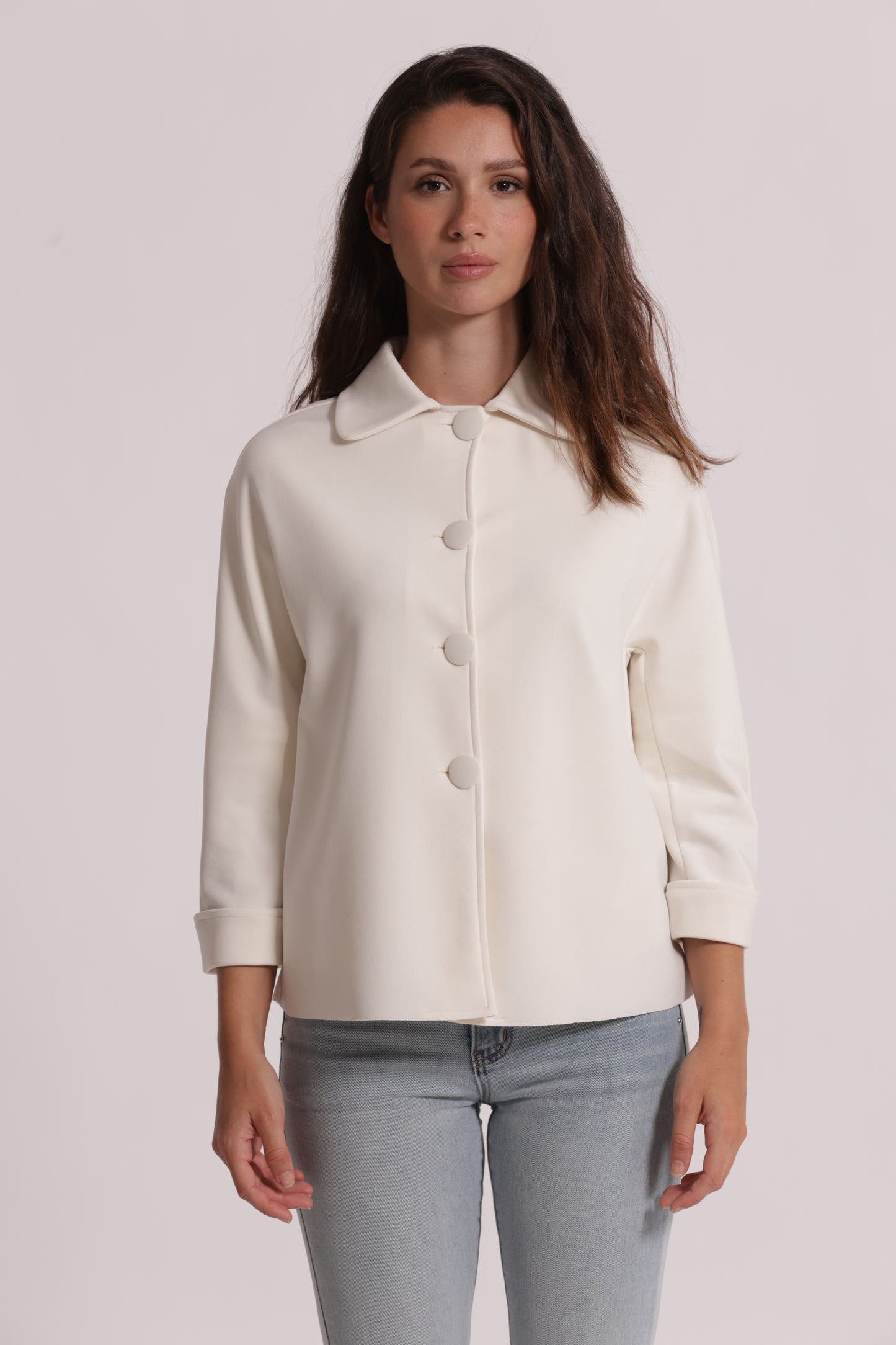 GIACCA IN NEOPRENE CON BOTTONI