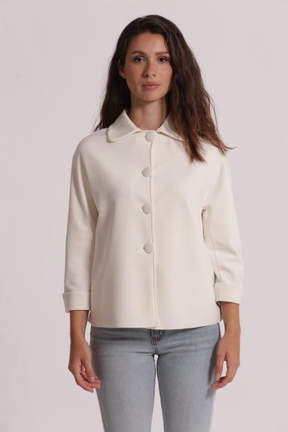 GIACCA IN NEOPRENE CON BOTTONI