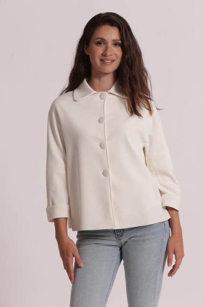 GIACCA IN NEOPRENE CON BOTTONI