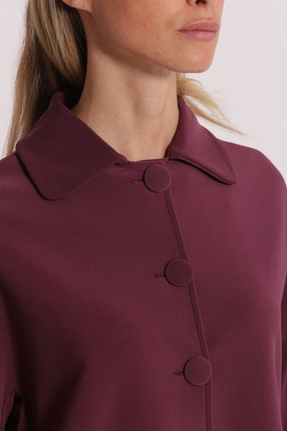 GIACCA IN NEOPRENE CON BOTTONI