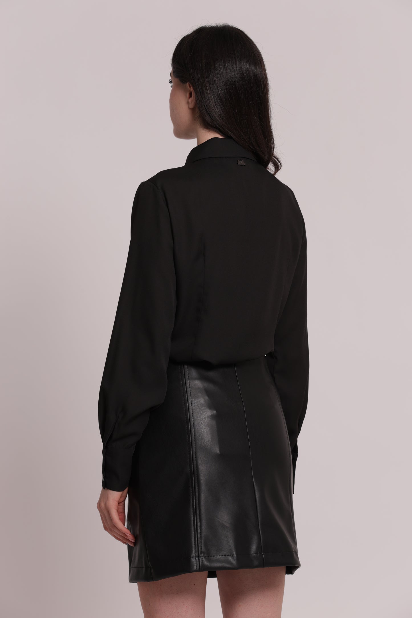 CAMICIA IN GEORGETTE CON CUT-OUT