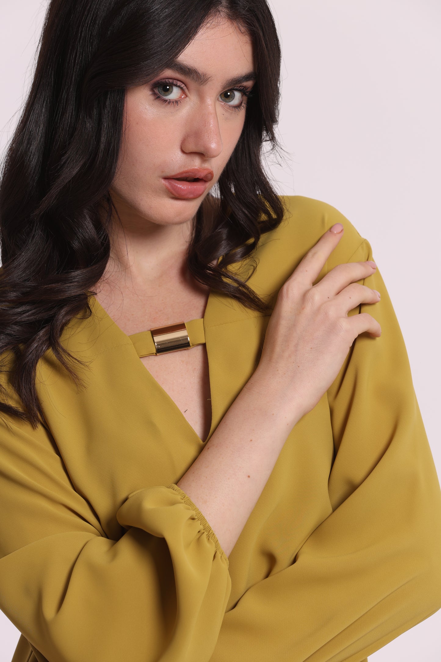 BLUSA IN SILKHAND CON DETTAGLIO