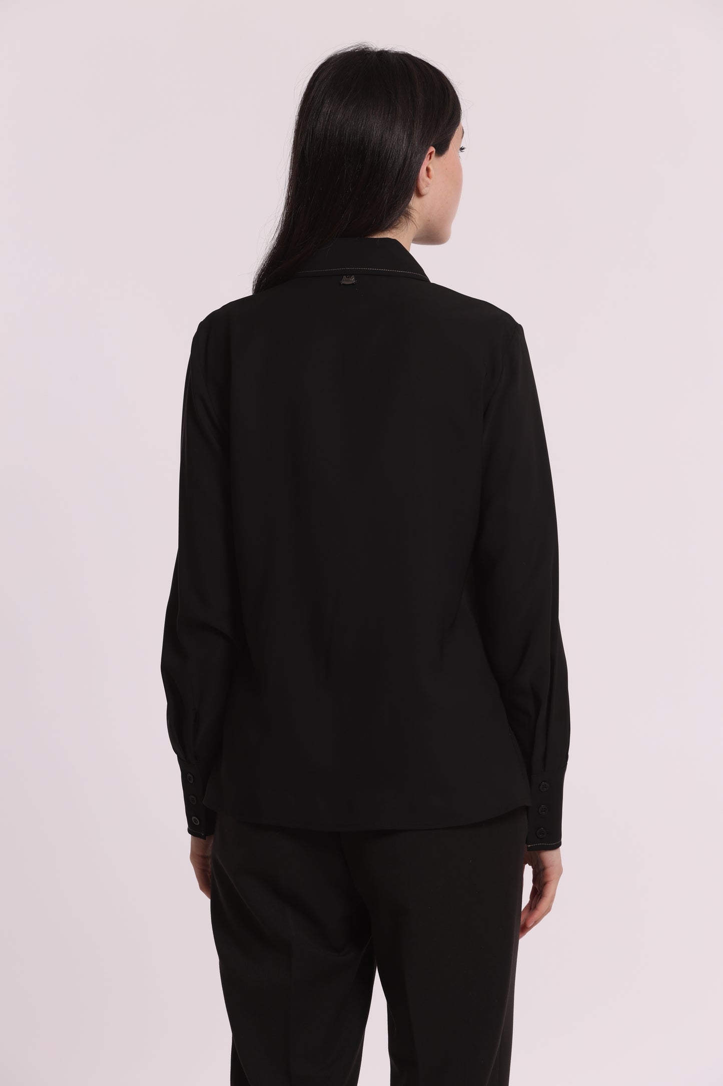 CAMICIA IN SILKHAND CON FIOCCO