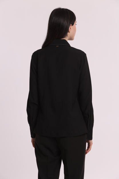 CAMICIA IN SILKHAND CON FIOCCO