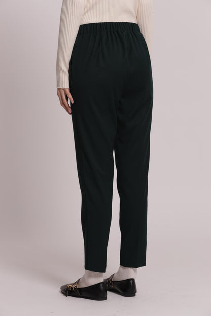 PANTALONE SIGARETTA CON ELASTICO DIETRO TESSUTO VANZ