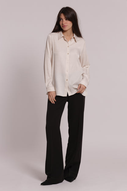 PANTALONE PALAZZO CON ELASTICO DIETRO TESSUTO VANZ