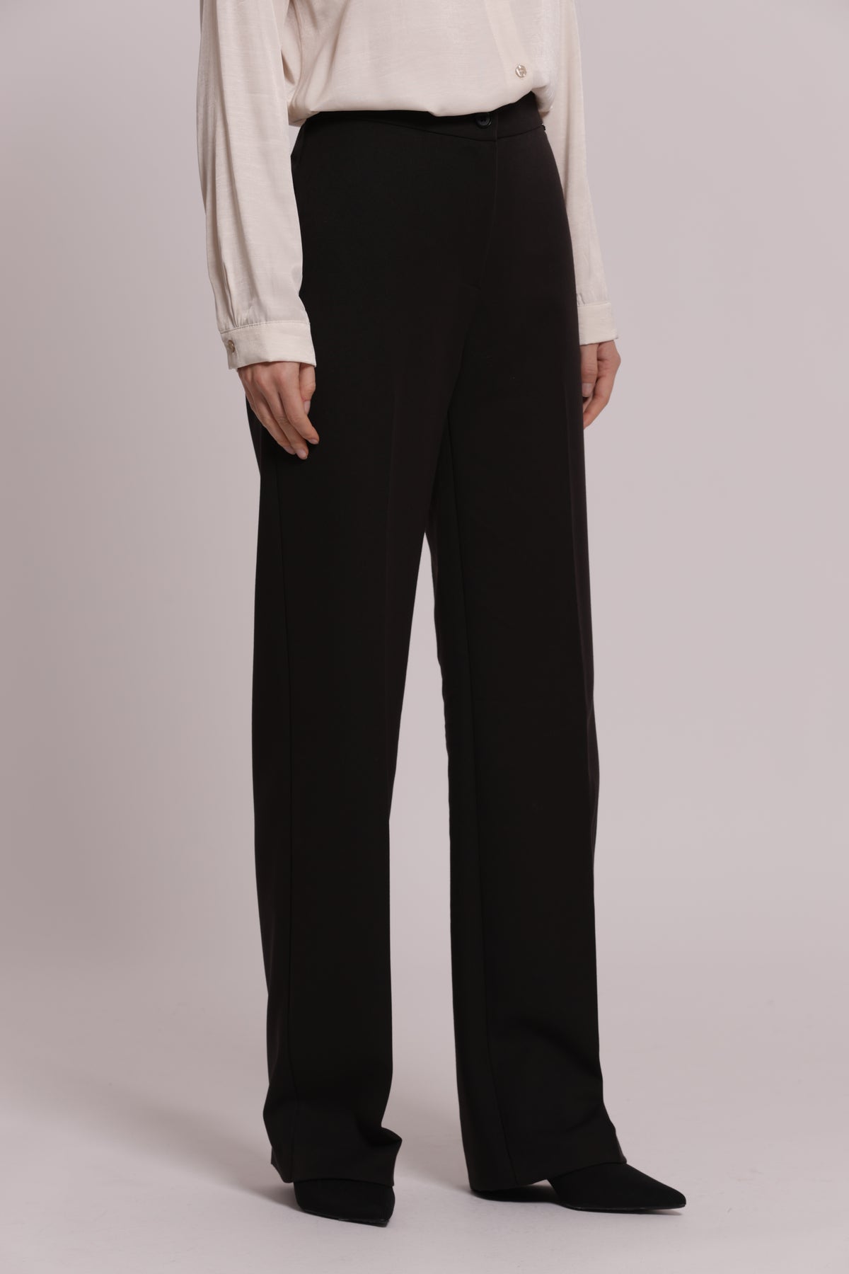 PANTALONE PALAZZO CON ELASTICO DIETRO TESSUTO VANZ