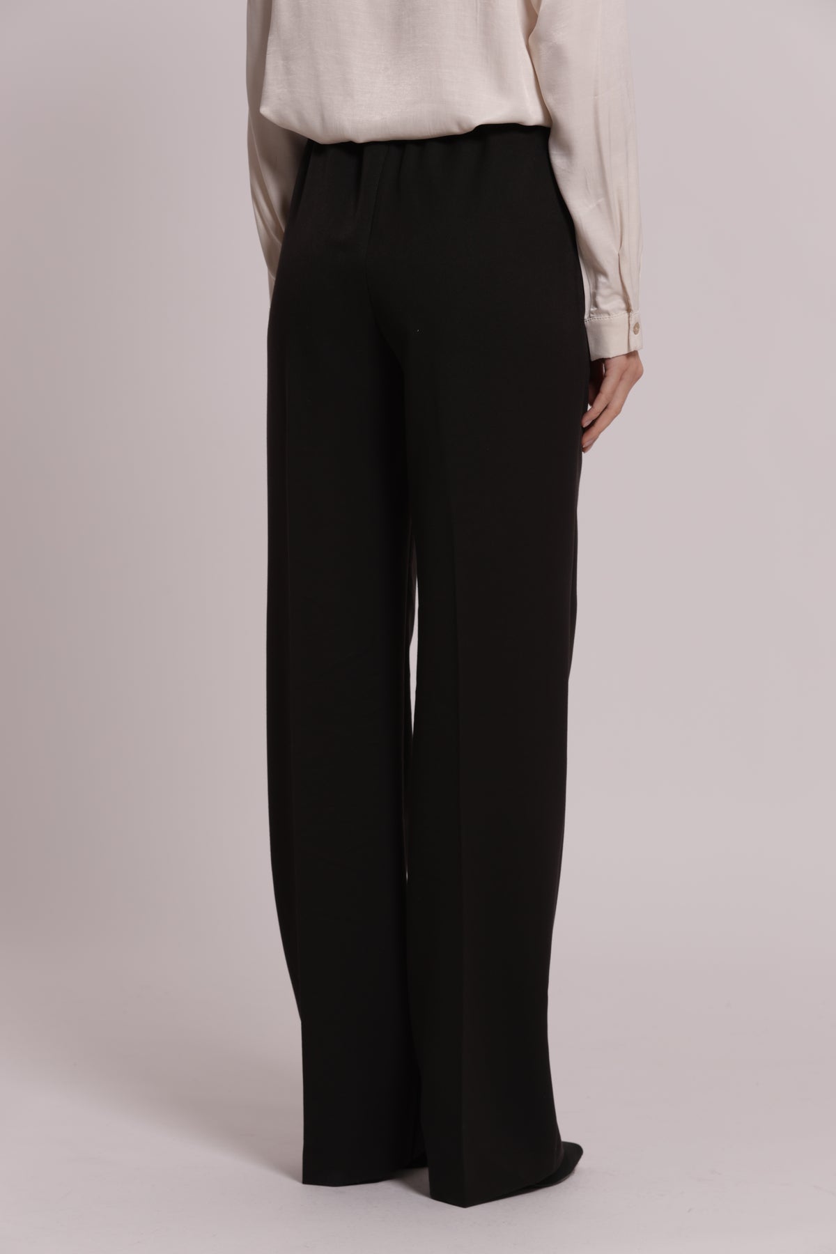 PANTALONE PALAZZO CON ELASTICO DIETRO TESSUTO VANZ