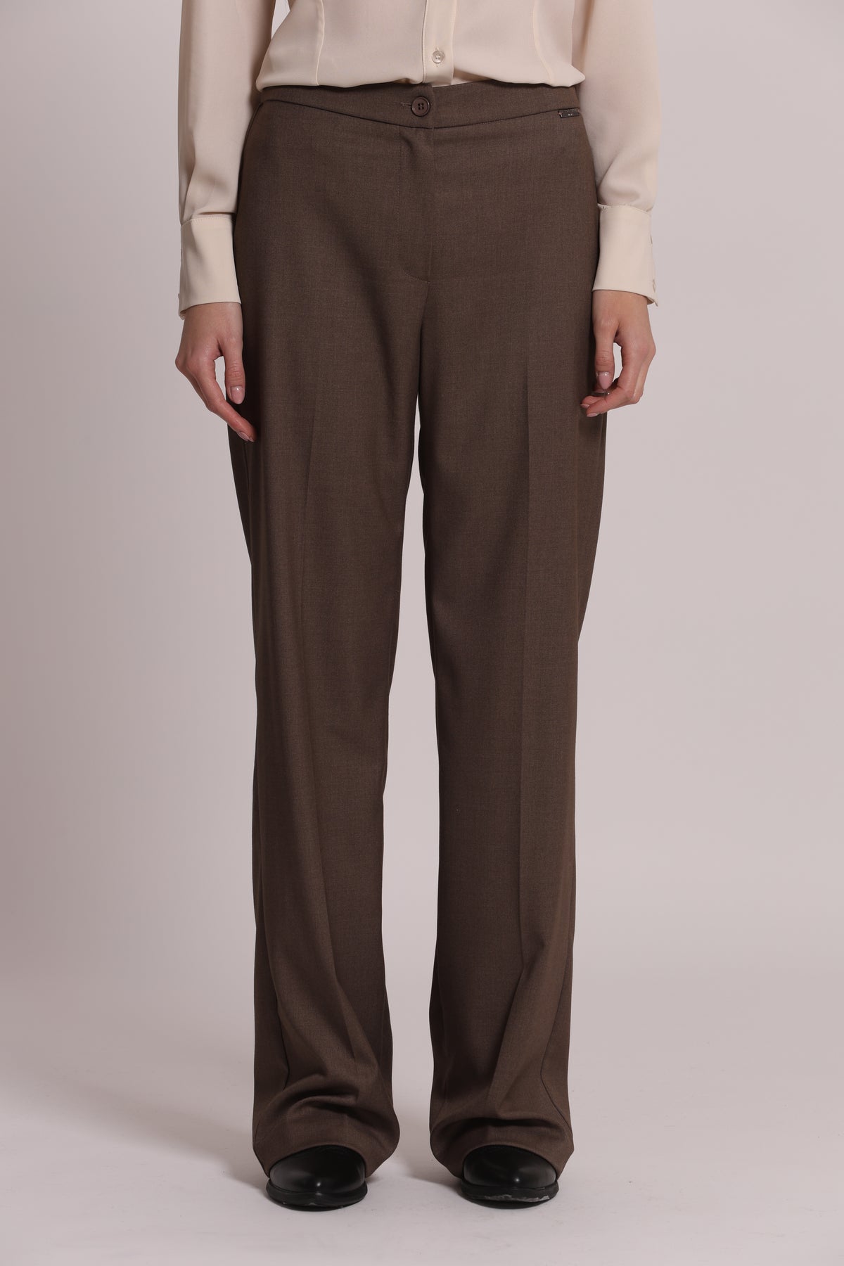 PANTALONE PALAZZO CON ELASTICO DIETRO TESSUTO VANZ