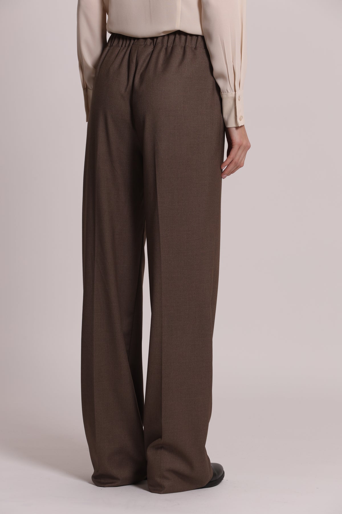 PANTALONE PALAZZO CON ELASTICO DIETRO TESSUTO VANZ