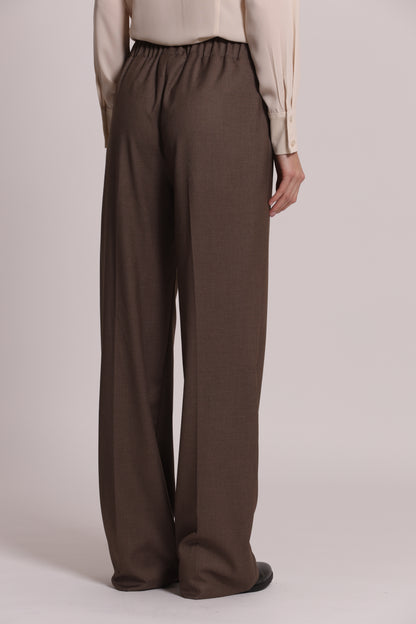 PANTALONE PALAZZO CON ELASTICO DIETRO TESSUTO VANZ