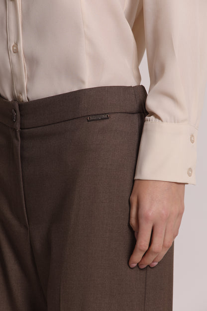PANTALONE PALAZZO CON ELASTICO DIETRO TESSUTO VANZ