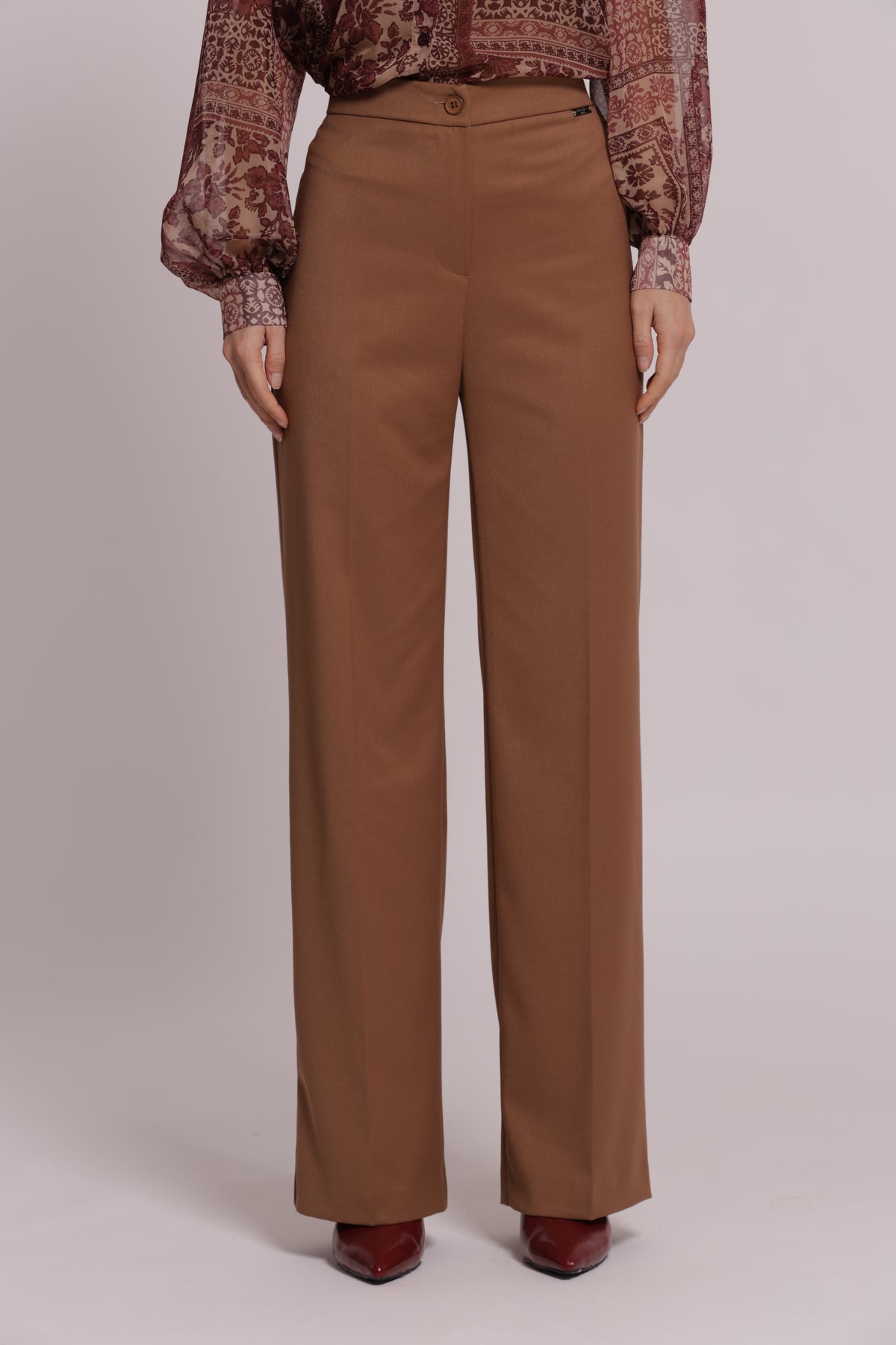 PANTALONE PALAZZO CON ELASTICO DIETRO TESSUTO VANZ