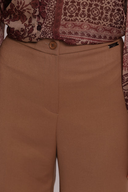PANTALONE PALAZZO CON ELASTICO DIETRO TESSUTO VANZ