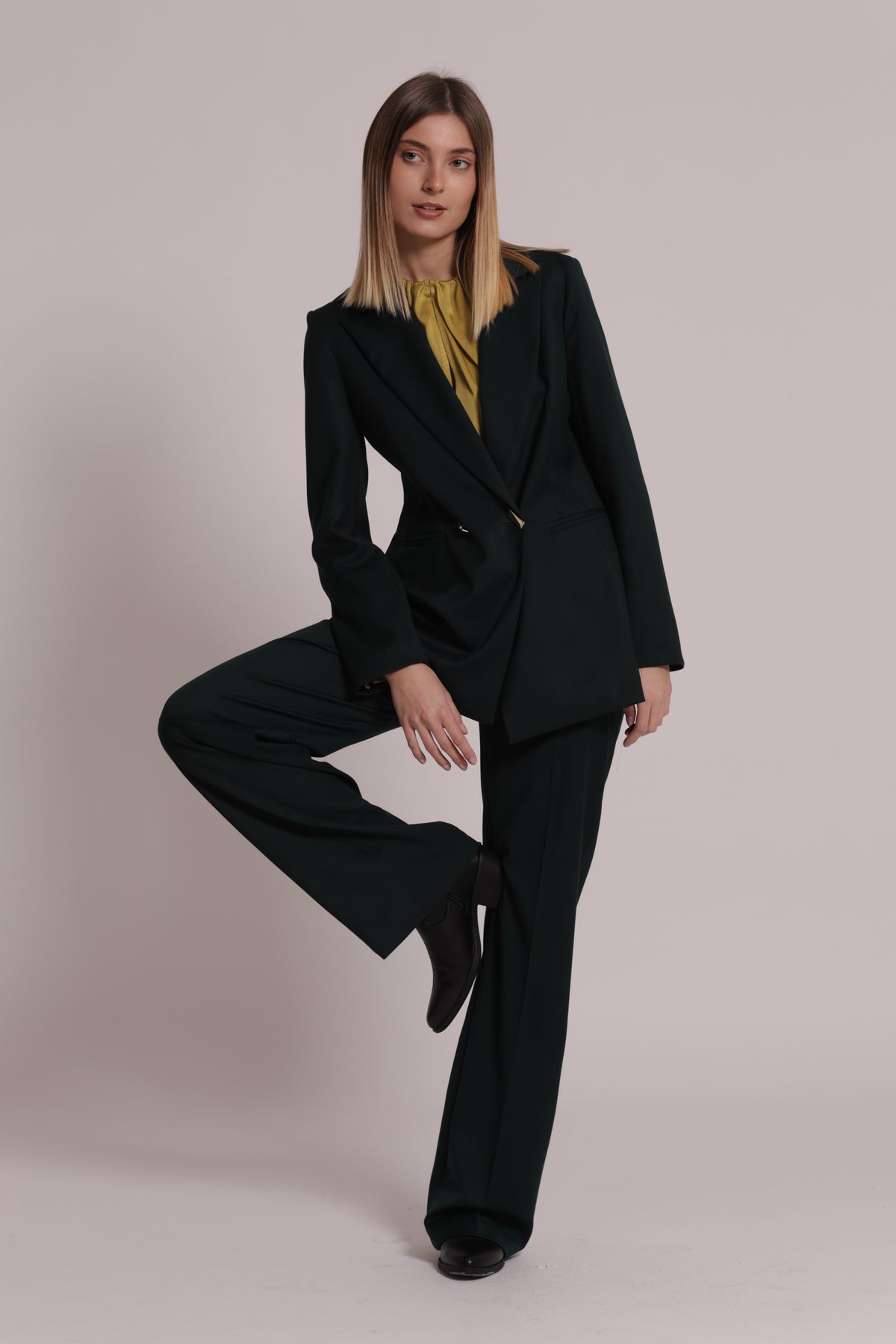 PANTALONE PALAZZO CON ELASTICO DIETRO TESSUTO VANZ