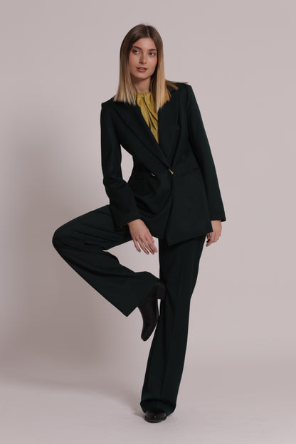 PANTALONE PALAZZO CON ELASTICO DIETRO TESSUTO VANZ