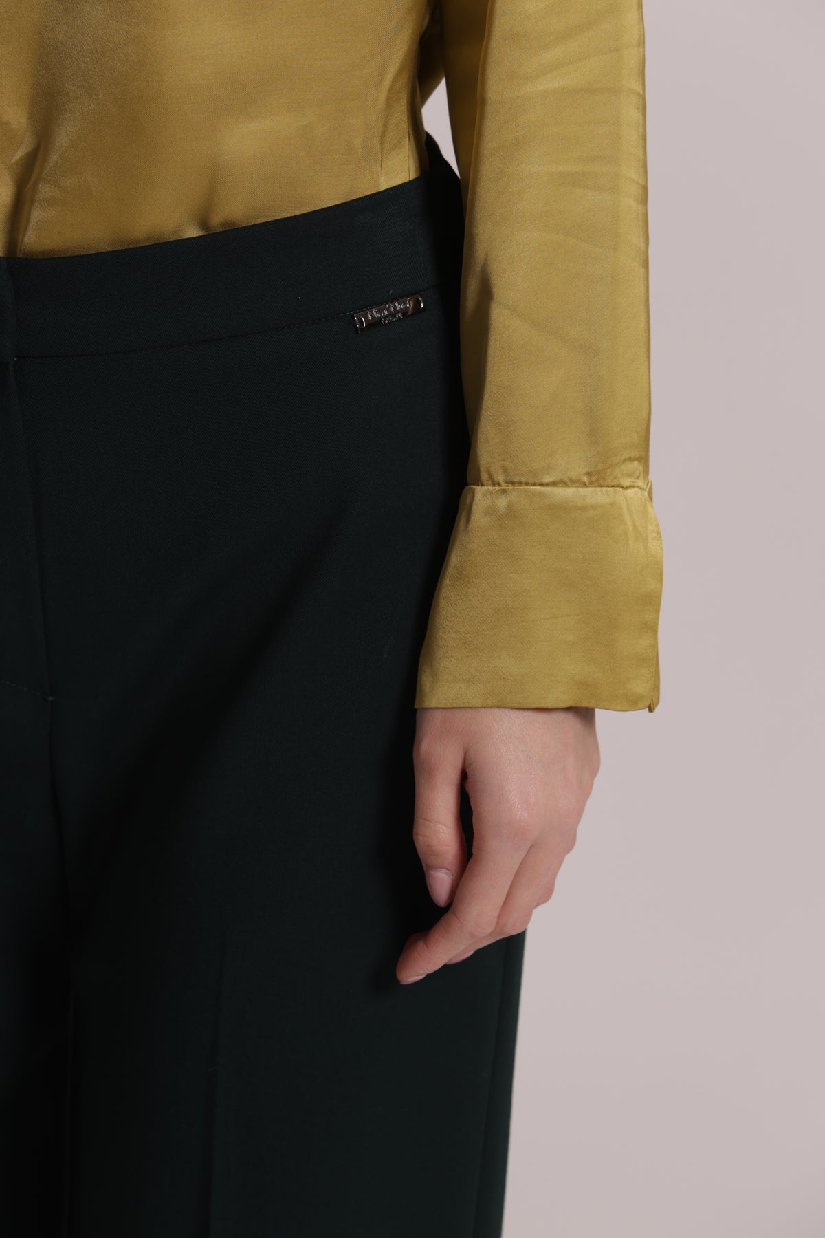 PANTALONE PALAZZO CON ELASTICO DIETRO TESSUTO VANZ