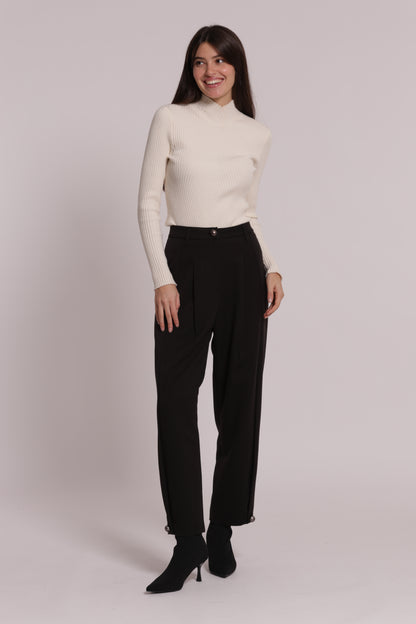 PANTALONE CON PINCES TESSUTO VANZ