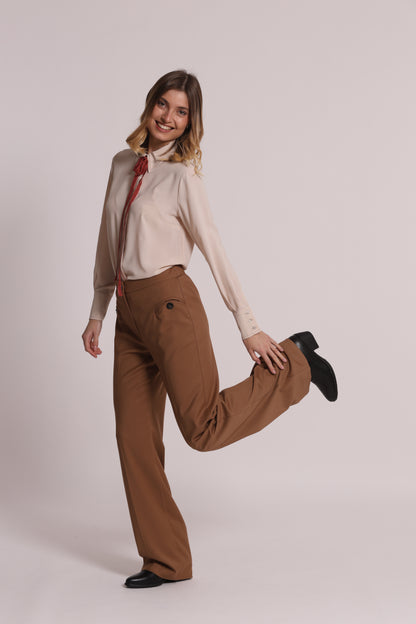 PANTALONE PALAZZO TESSUTO VANZ