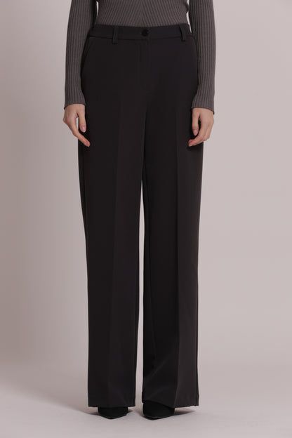 PANTALONE PALAZZO CON ELASTICO DIETRO IN TESSUTO TECNICO