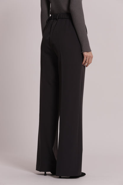 PANTALONE PALAZZO CON ELASTICO DIETRO IN TESSUTO TECNICO