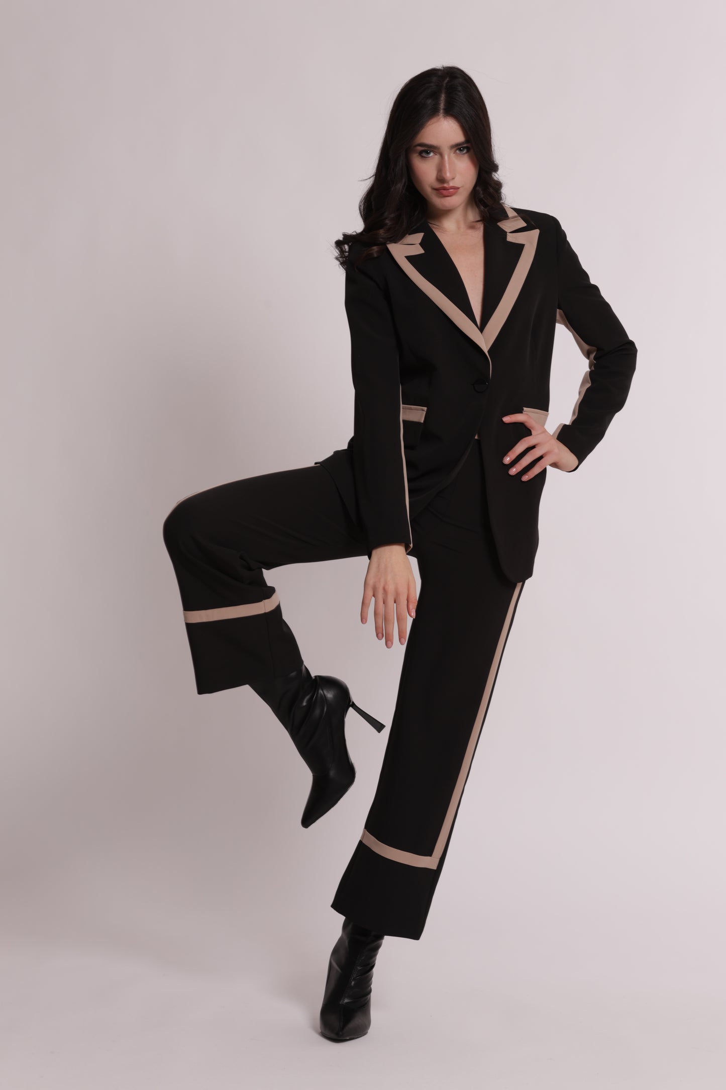 PANTALONE BICOLOR IN TESSUTO TECNICO