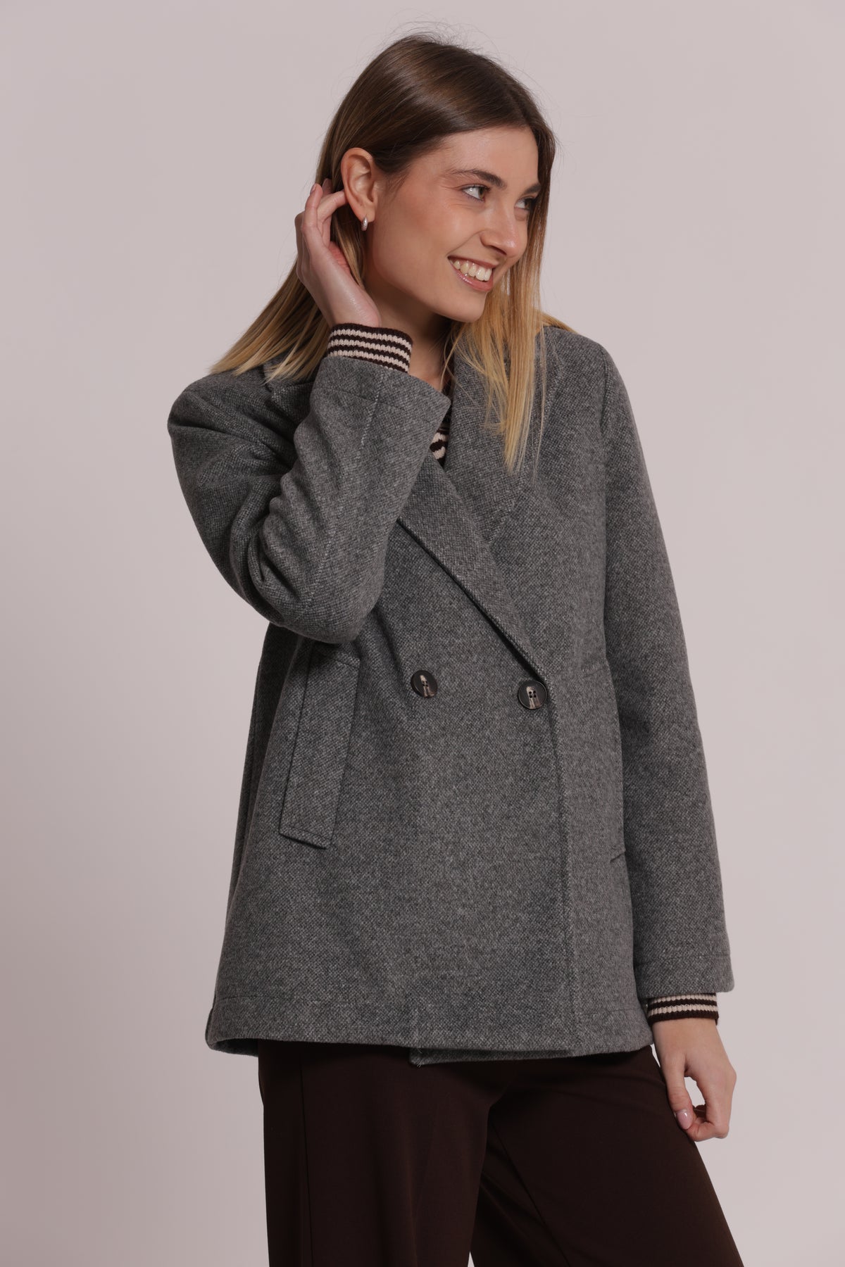 CAPPOTTO GIACCONE CORTO SFODERATO