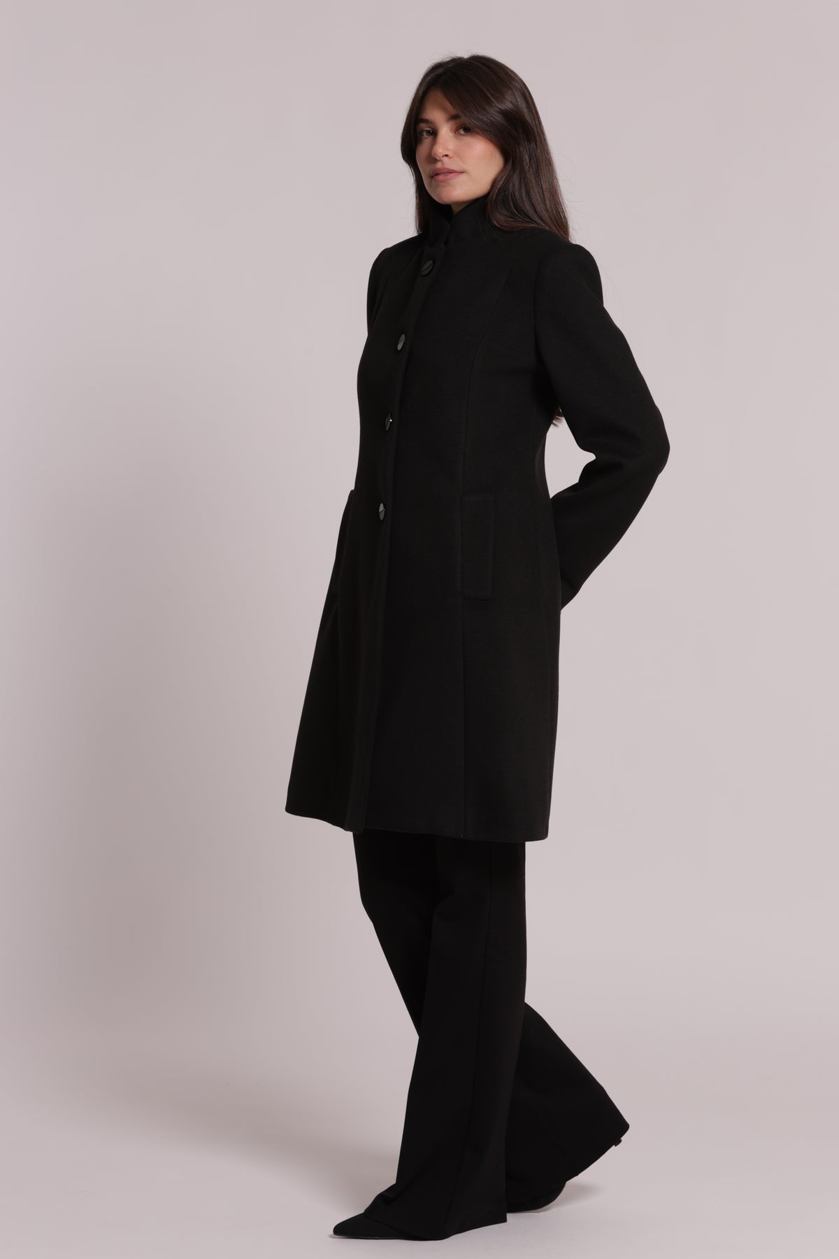 CAPPOTTO BARONETTO CON COLLO ALLA COREANA