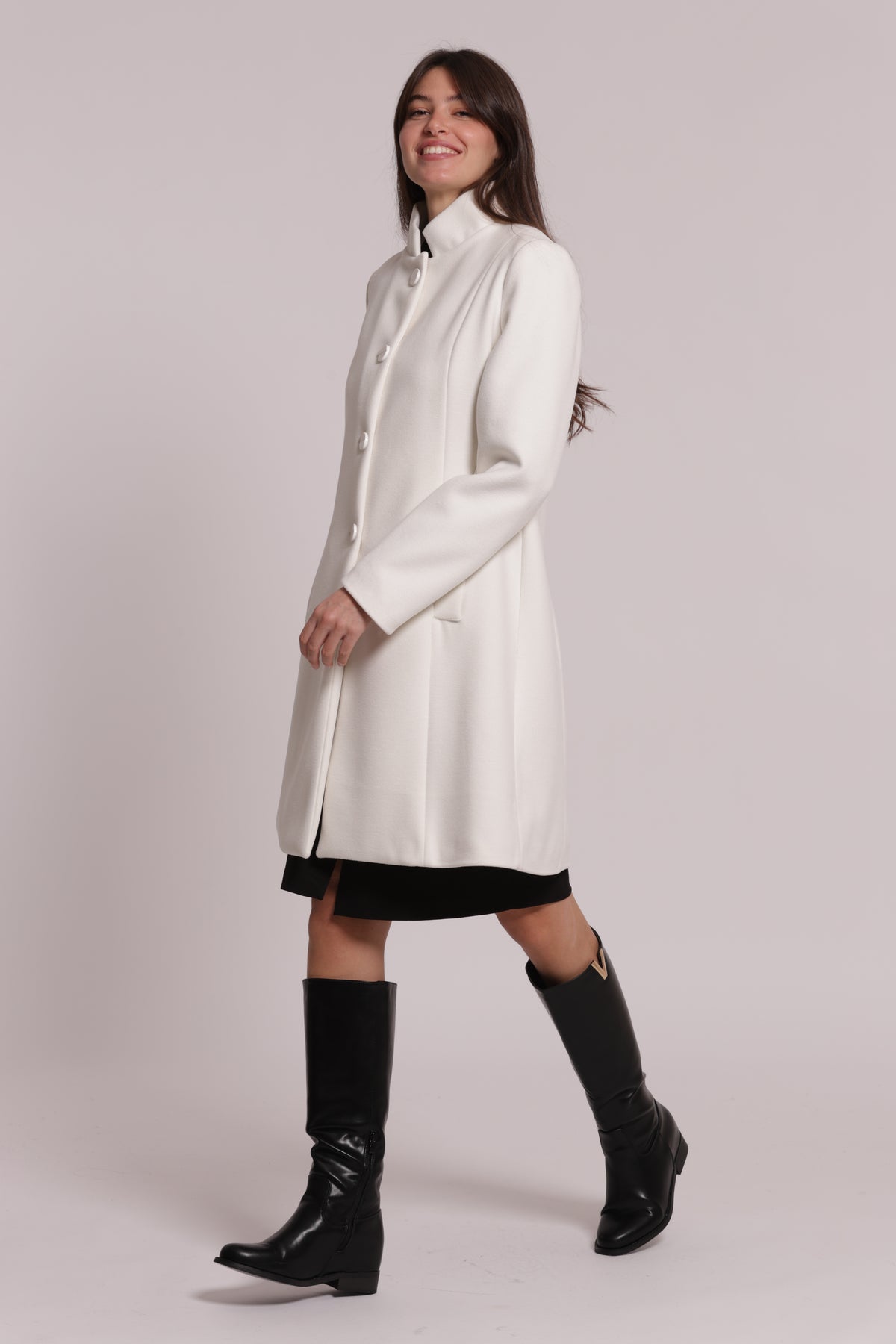 CAPPOTTO BARONETTO CON COLLO ALLA COREANA