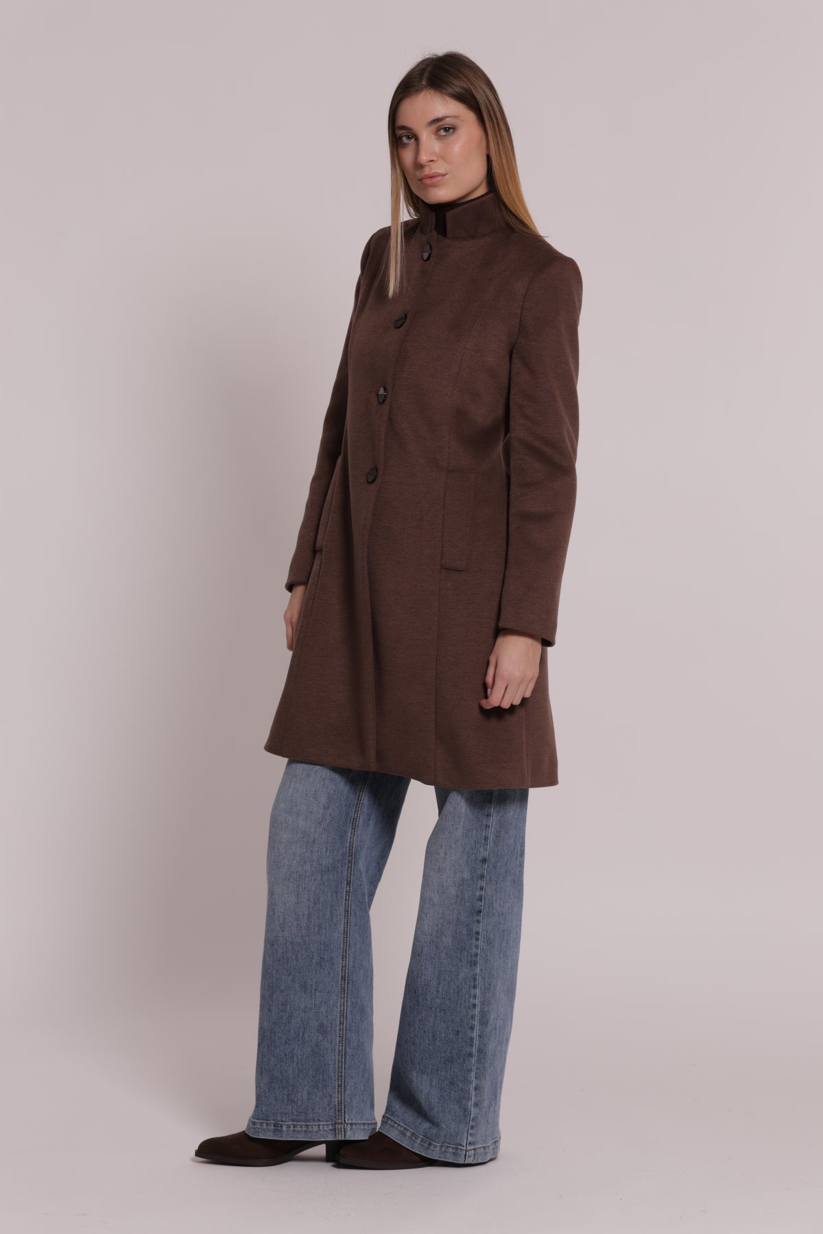 CAPPOTTO BARONETTO CON COLLO ALLA COREANA
