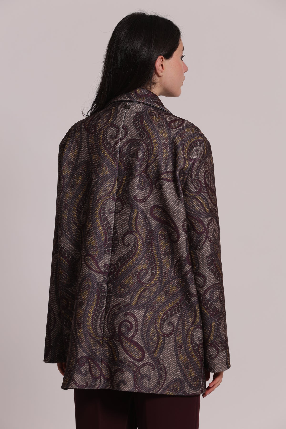 CAPPOTTO GIACCONE OVER FANTASIA PAISLEY