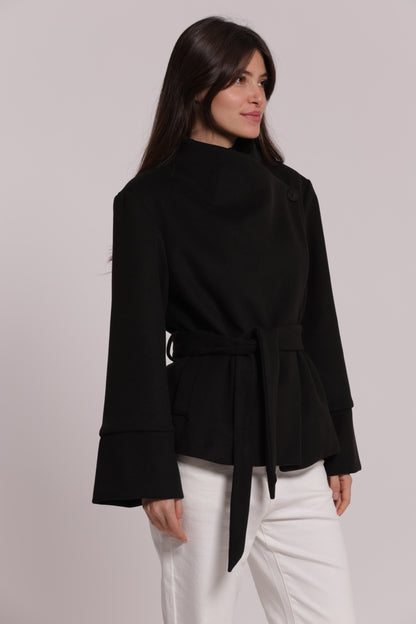CAPPOTTO CORTO CON CINTURA