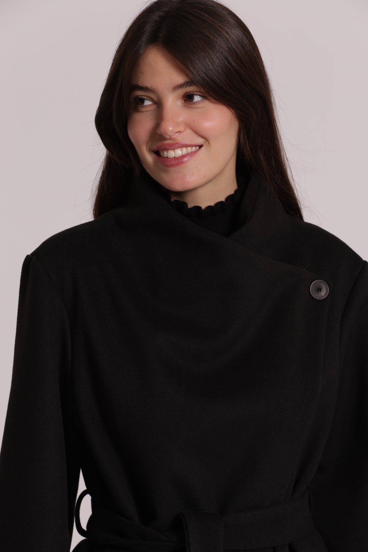 CAPPOTTO CORTO CON CINTURA