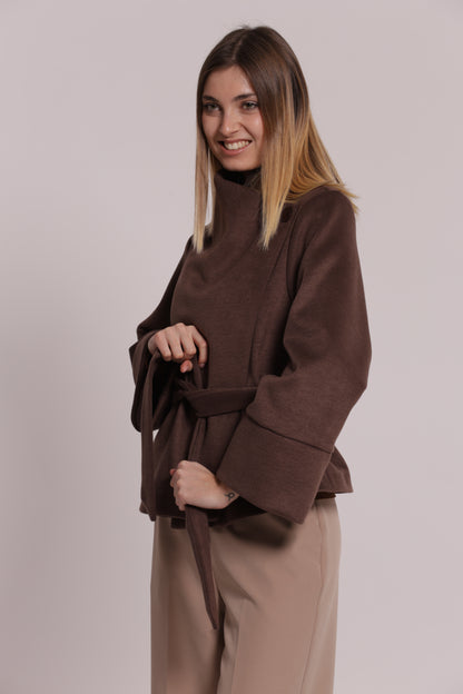 CAPPOTTO CORTO CON CINTURA