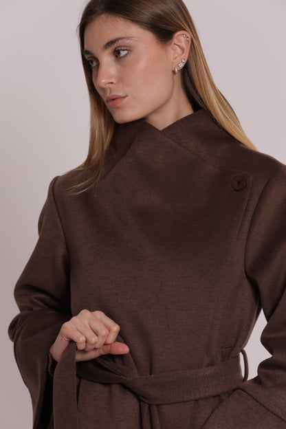 CAPPOTTO CORTO CON CINTURA
