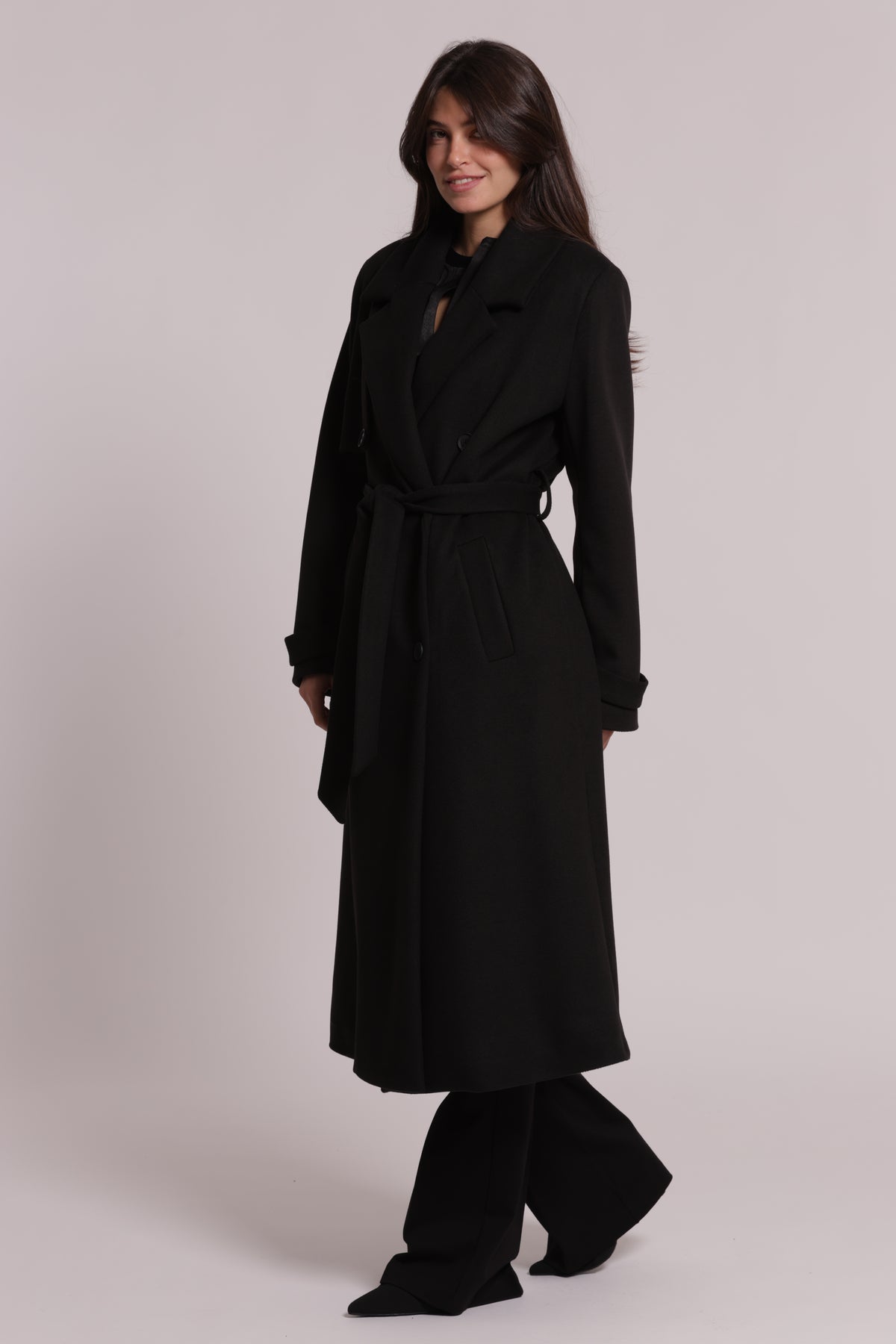 CAPPOTTO LUNGO CON CINTURA