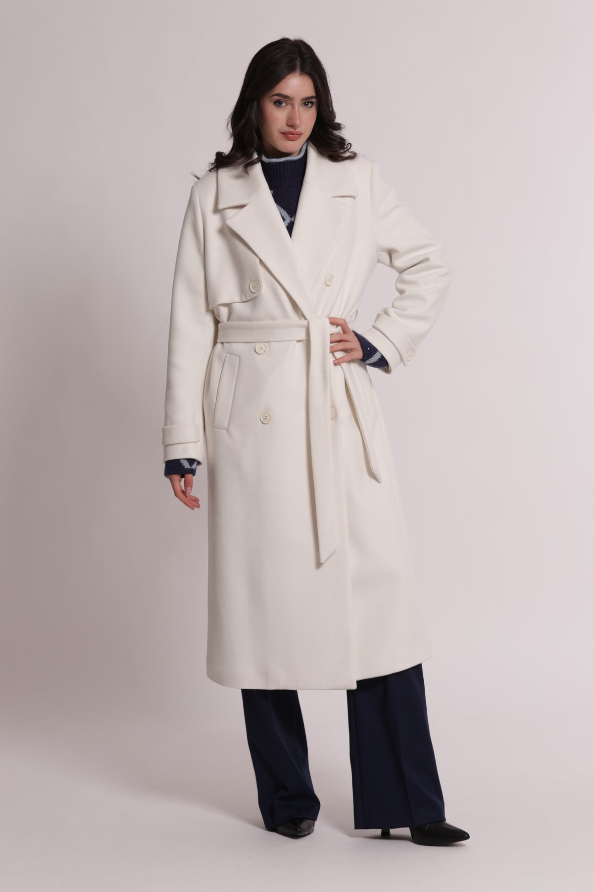 CAPPOTTO LUNGO CON CINTURA