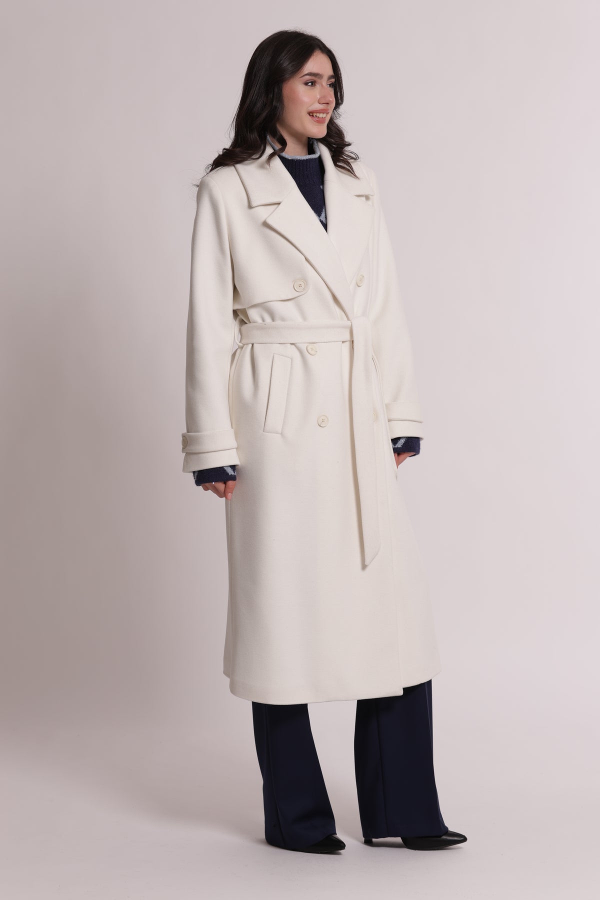 CAPPOTTO LUNGO CON CINTURA
